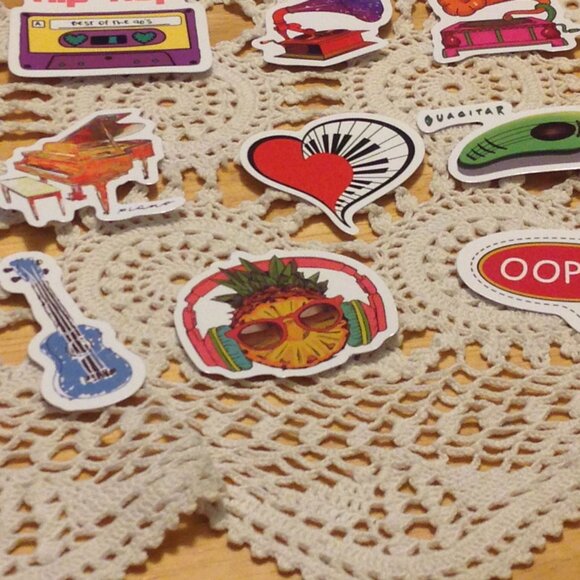 Music Theme Cellphone Stickers Bundle - Picture 5 of 8